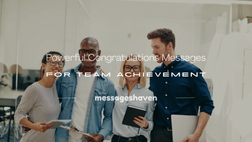 congratulations messages for team achievement