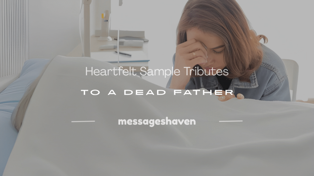 sample tributes to a dead father