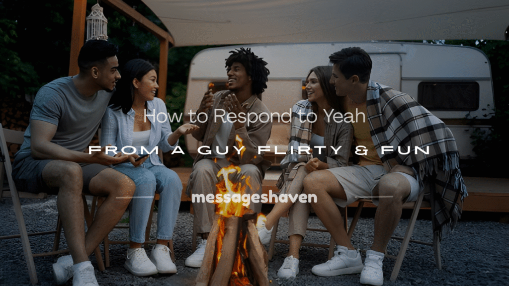 how to respond to yeah from a guy