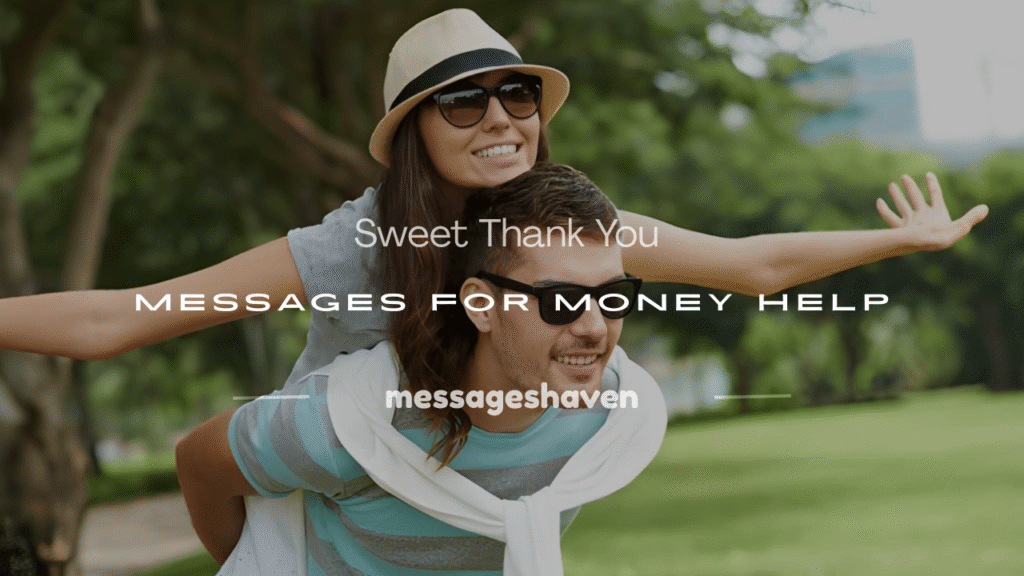 thank you messages for money