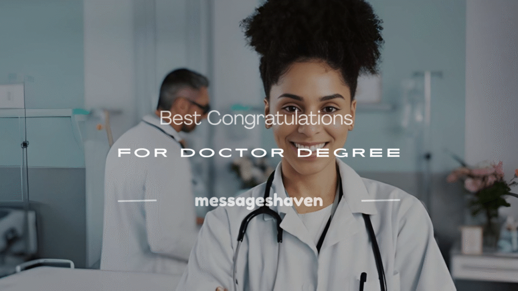 congratulations for doctor degree