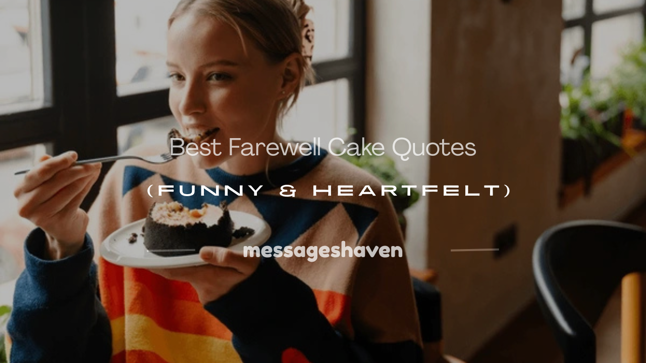 You are currently viewing 150+ Best Farewell Cake Quotes (Funny & Heartfelt)