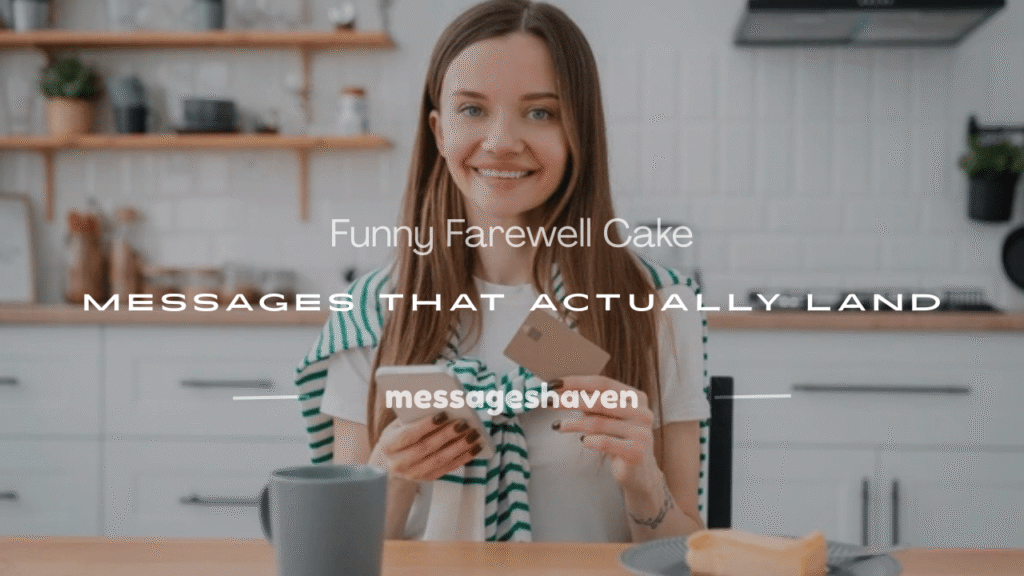 funny farewell cake messages